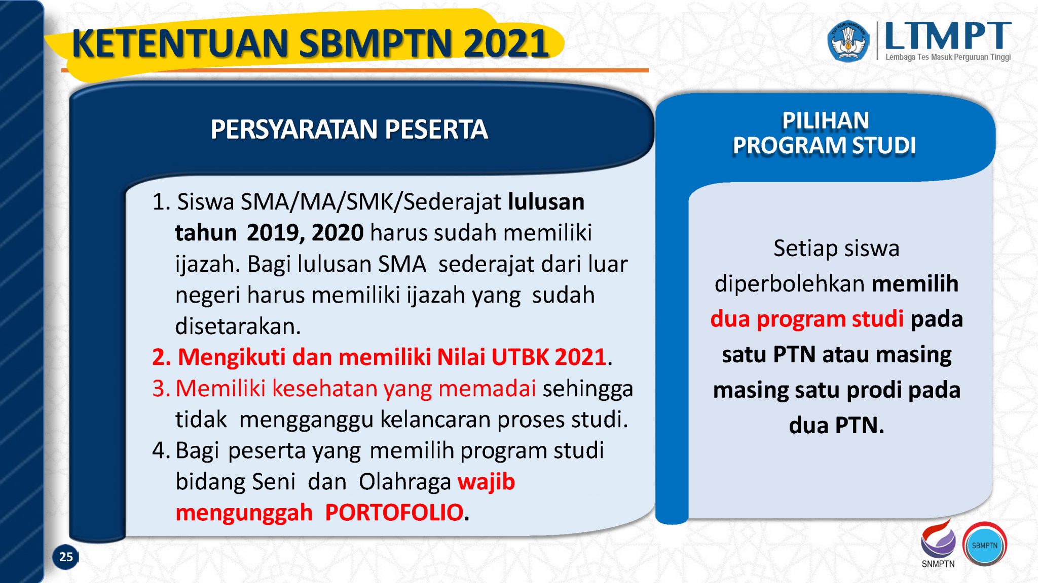 Informasi Sistem Seleksi Masuk Perguruan Tinggi Negeri Tahun 2021